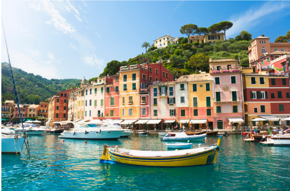Portofino in the province of Genoa (Liguria, Italy).