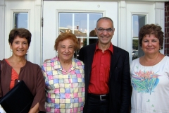Photo of Maria Teresa Morrison, Commissioner Justine Mataleno, Giorgio Galante (Education Chief for Italian Consulate in Philadelphia), and Cathy Cofrancesco